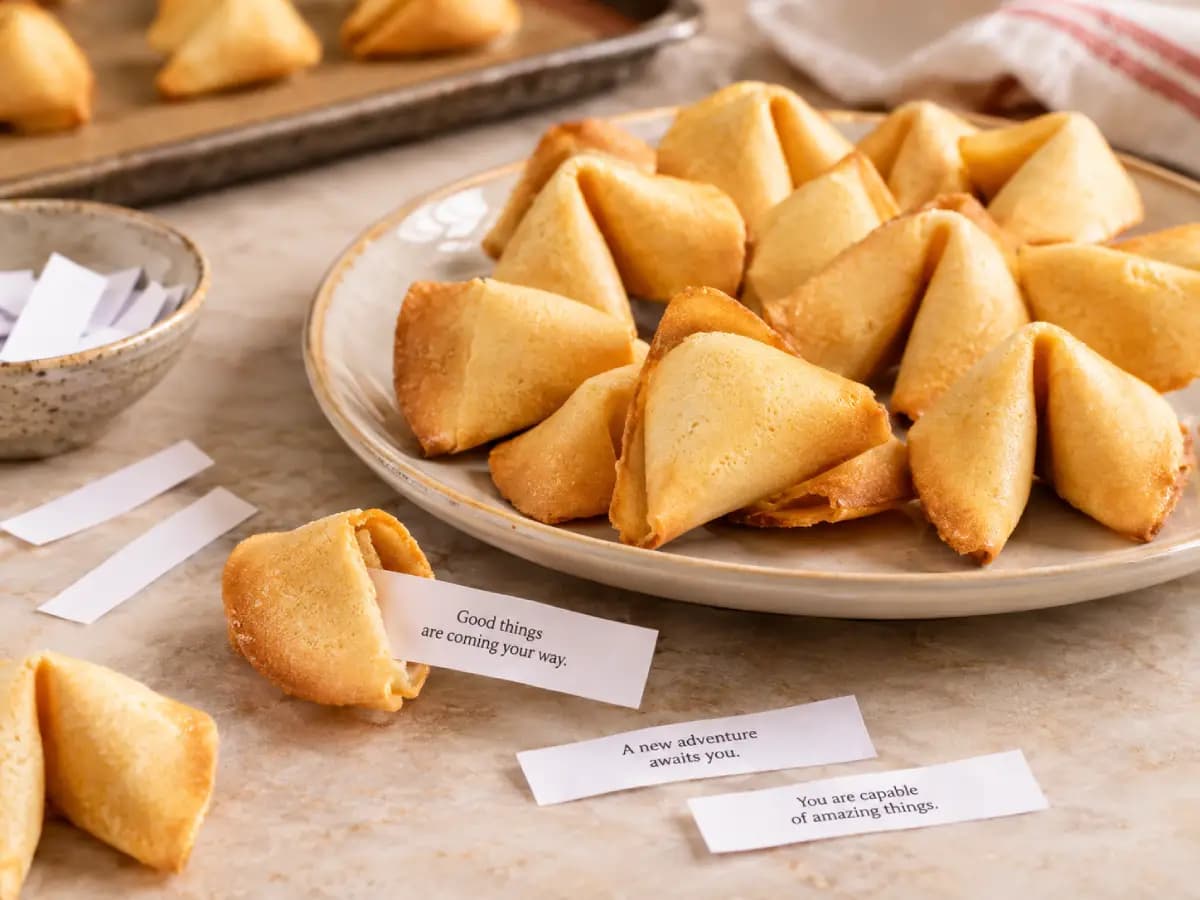 Homemade Fortune Cookies