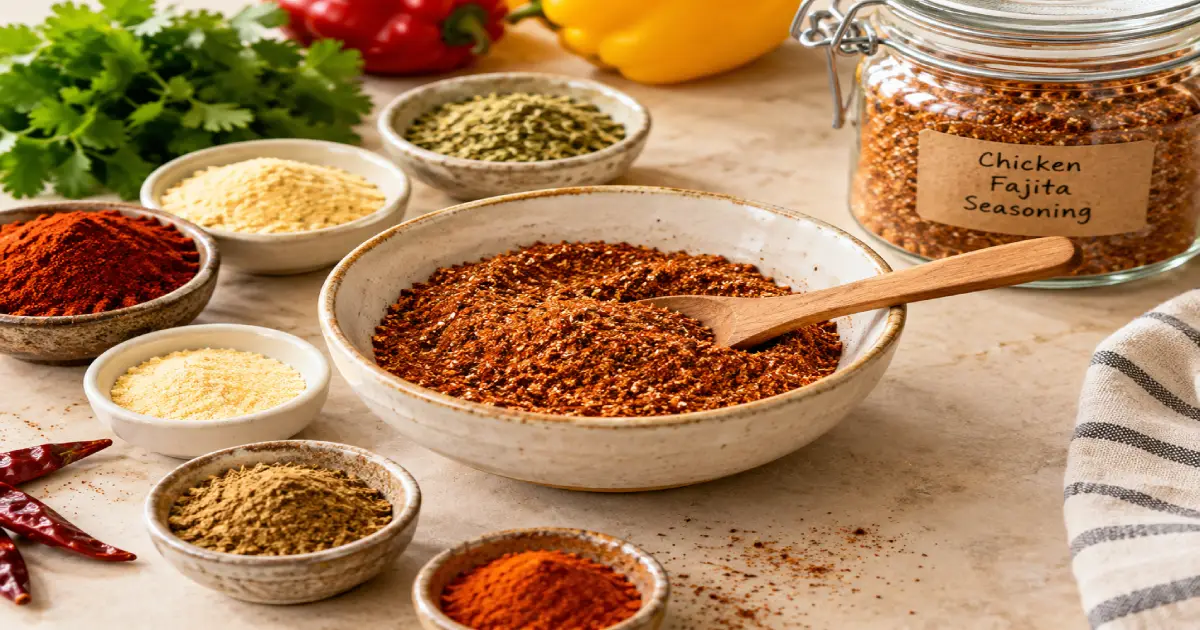 Homemade Chicken Fajita Seasoning Spread