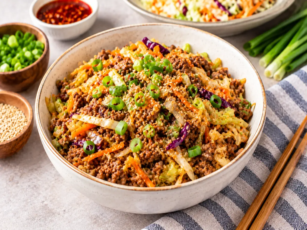 Vibrant Egg Roll Stir Fry Bowl